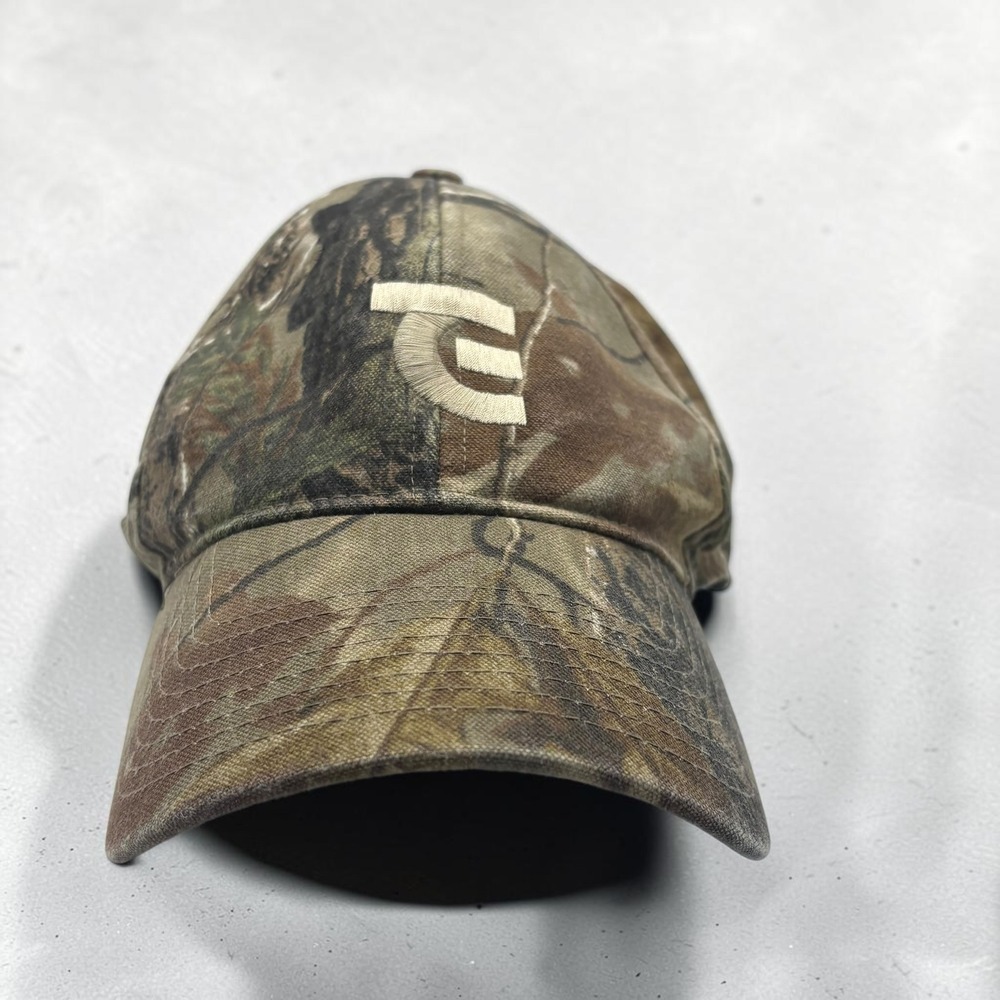 Vintage Baseball Cap Gander Mountain Brown Camo Canvas Realtree G Logo